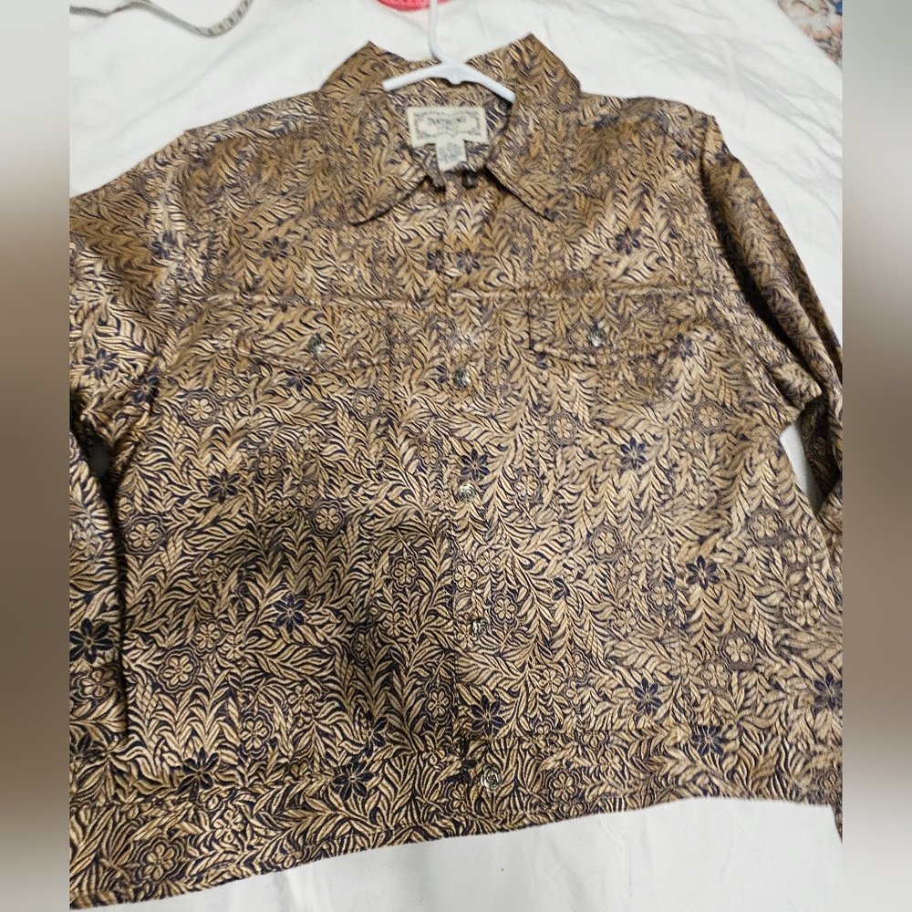 Patterned Button-Up Jacket - image 6